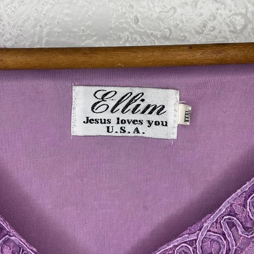 Vintage Lavender Ellim USA Women's Jacket Embroidered‎ Beaded Long Sleeve Lace - Picture 8 of 11